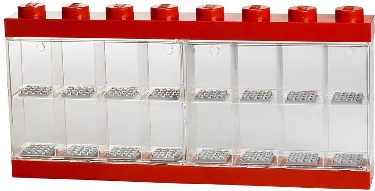 Chambre Copenhague LEGO MINIFIGUREN Affichage Case 16 Rouge