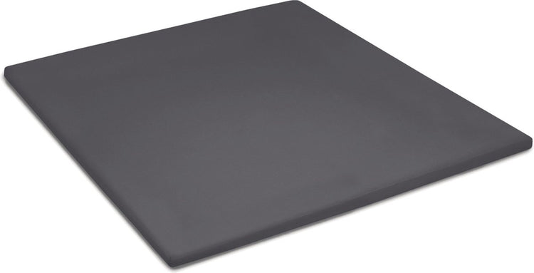 Damai bio - drap-housse surmatelas - hauteur de matelas jusqu'à 15 cm - satin bio - 80x200 cm - anthracite