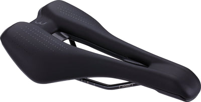 Bbb cycling echelon confort selle de vélo 155 mm - selle de vélo sportive - confort supplémentaire - découpe ergonomique - noir - bsd-157