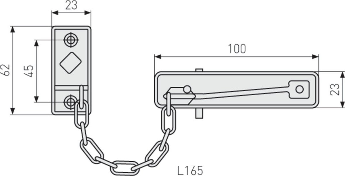 Abus - chaîne de porte sk69 n c - 32251-5