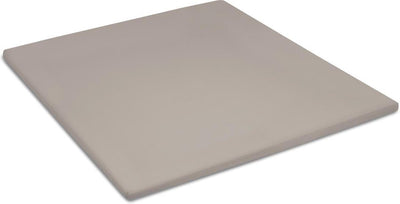 Drap-housse dimanches Cendrillon - surmatelas - satin 100% coton - 160x200 cm - jusqu'à 15 cm - taupe