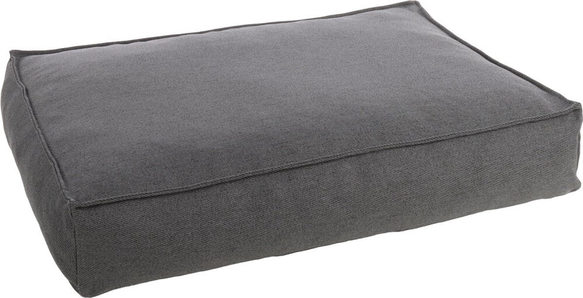 Coussin orthopédique pour chien Flamingo - Ligne Premium - Coussin pour chien de luxe pur 100 x 70 x 18 cm - Mousse à mémoire de forme supplémentaire pour un confort maximal - Coussin pour chien Baldar gris foncé