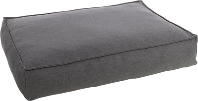 Coussin orthopédique pour chien Flamingo - Ligne Premium - Coussin pour chien de luxe pur 100 x 70 x 18 cm - Mousse à mémoire de forme supplémentaire pour un confort maximal - Coussin pour chien Baldar gris foncé