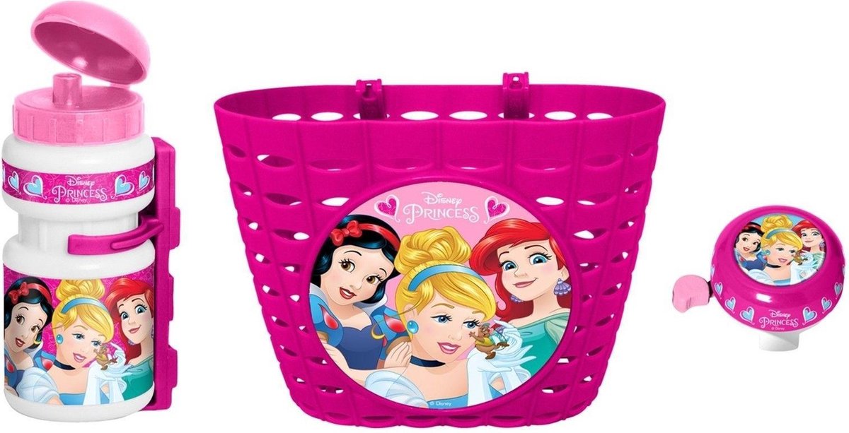 Disney set d'accessoires princesse rose blanc 3 pièces