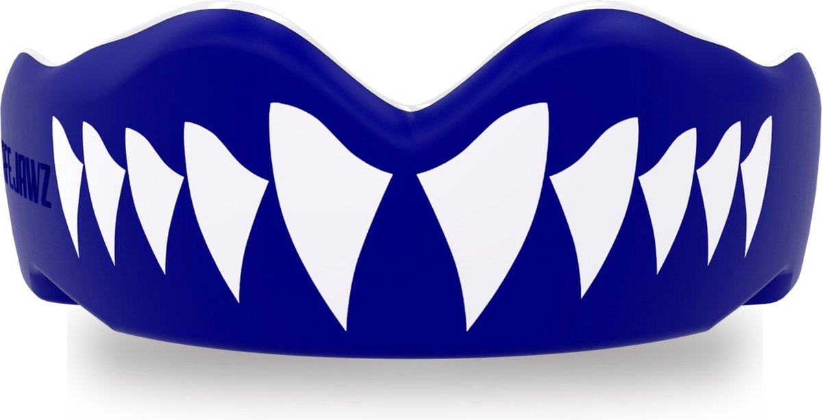 Safejawz protège-dents extro-série requin bleu blanc senior