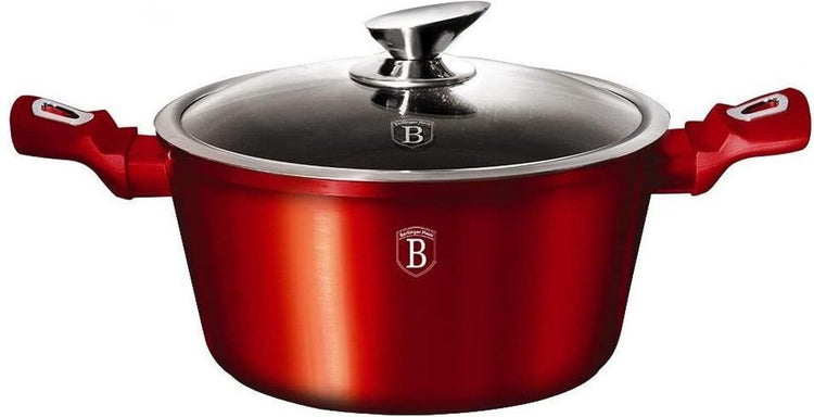 Berlinger haus poêle à frire bordeaux 2,2 litres 20 cm aluminium rouge