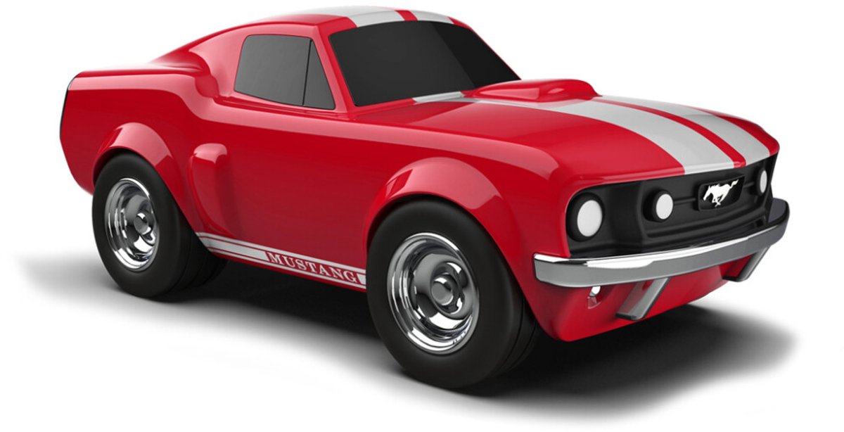 Voiture jouet Baghera - Ford Mustang rouge - 19x9,5x7,5 cm - dans un coffret cadeau - 3 ans