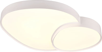 Trio Rise - plafonnier - blanc mat - incl. 1x SMD 45w - variateur intégré - fonction mémoire - couleur de lumière réglable