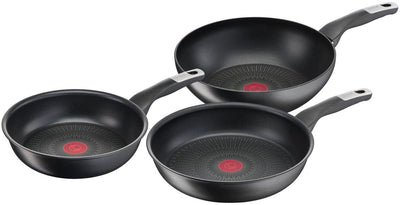 Tefal unlimited - set de casseroles - 3 pièces - induction - revêtement antiadhésif - convient à toutes les sources de chaleur