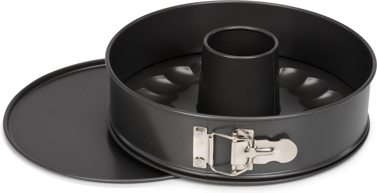 Moule à charnière Patisse avec insert turban 28 cm acier anthracite