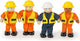 Tidlo Wooden Dollhouse Dolls Construction Workers