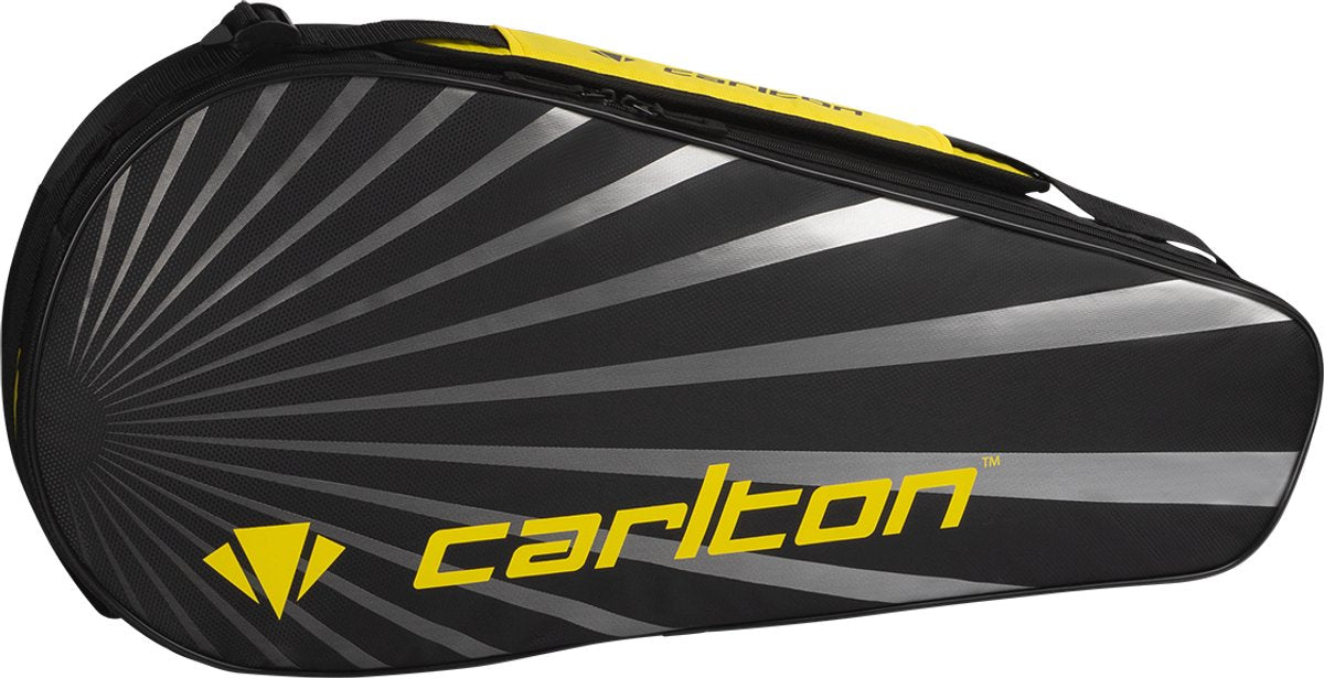 Carlton - sac de raquette team 1 compartiment - noir jaune - sac de badminton