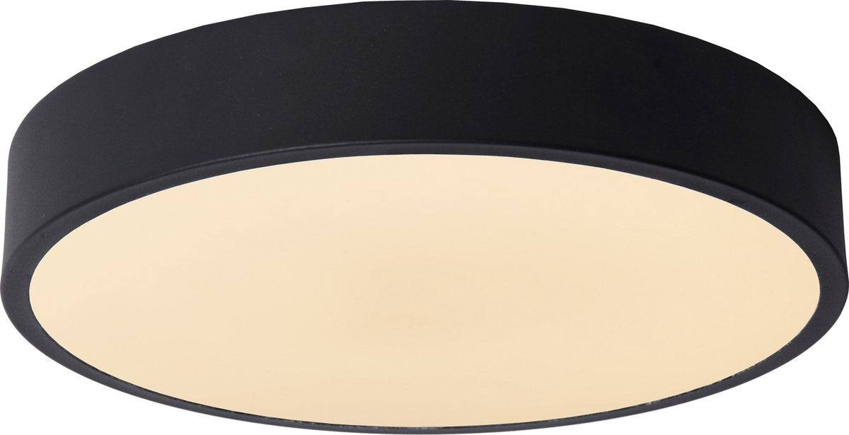 Lucide unar - plafonnier (plafonnier) - ø 30 cm - led 3 stepdim - 1x18w 2700k - noir