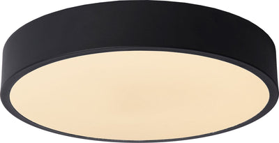 Lucide unar - plafonnier (plafonnier) - ø 30 cm - led 3 stepdim - 1x18w 2700k - noir