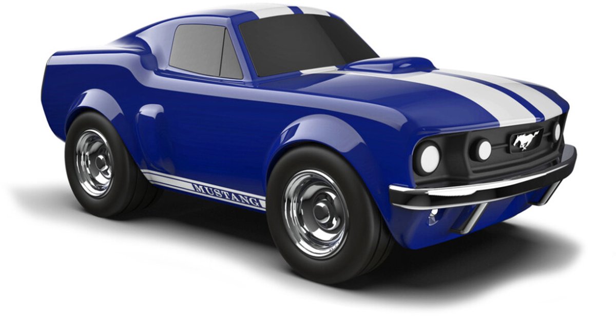 Voiture jouet Baghera - Ford Mustang bleu - 19x9,5x7,5 cm - dans un coffret cadeau - 3 ans