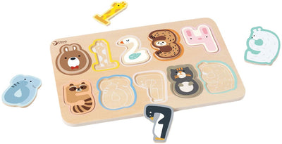 Classic World World Wooden Figure Puzzle, 10e.