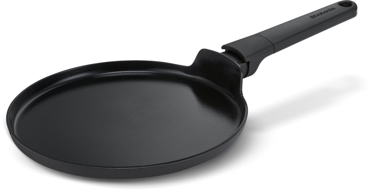 Poêle à crêpes Brabantia Vanta - ø 24 cm - poêle à crêpes - revêtement antiadhésif en céramique renforcé de titane - convient pour induction - 100% sans PFA - noir