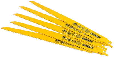 Accessoires Dewalt lame de scie alternative hcs 228x4,2mm bois et plastique, rapide avec finition fine - dt2363-qz