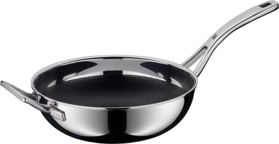 WMF profi resist - poêle wok - ø 28 cm - acier inoxydable - convient pour induction - revêtement antiadhésif