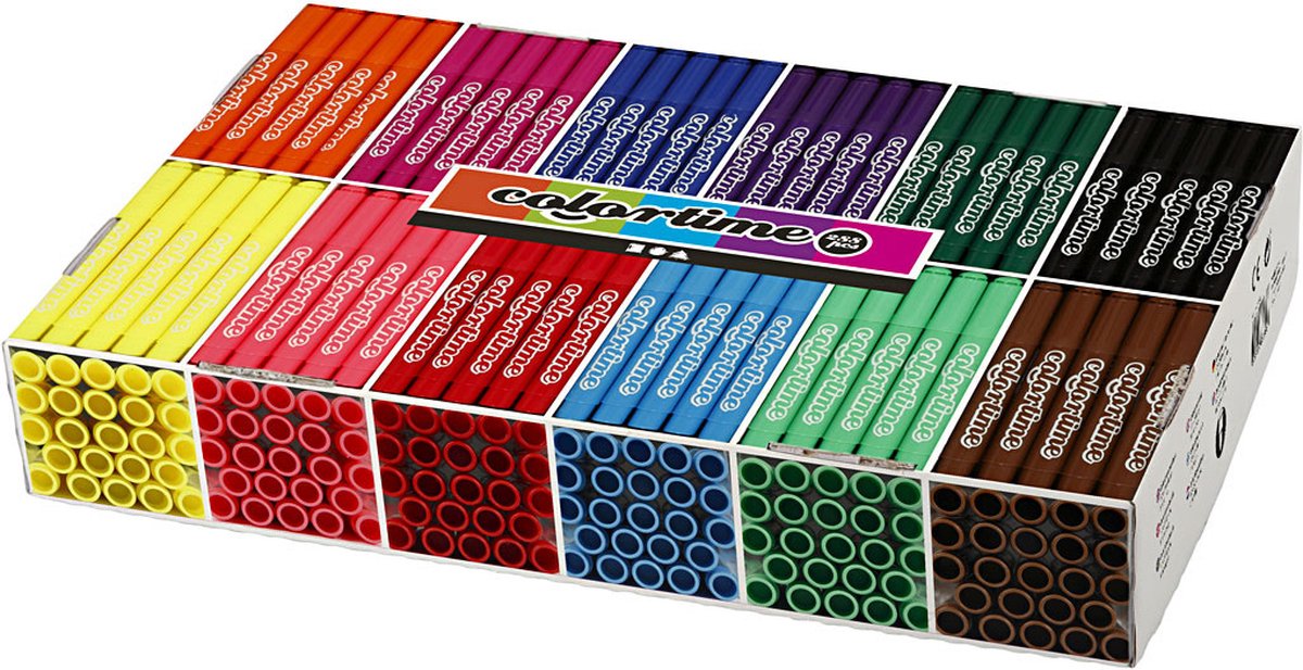 Grand paquet avec marqueurs jumbo colorés 12x24
