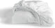Cendrillon - week-end - drap-housse - convient pour sommier tapissier - 100% coton - 70x200 cm - hauteur de matelas jusqu'à 25 cm - blanc