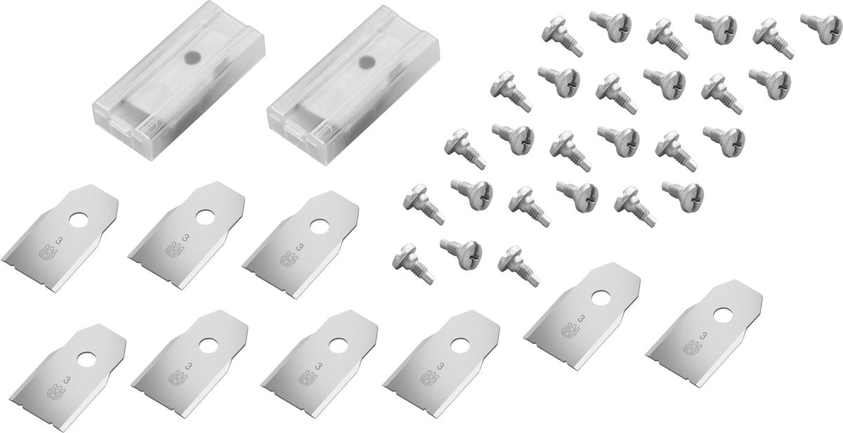 Lames de rechange Gardena pour robots tondeuses (27 pièces, emballage en vrac) - pour Sileno Minimo, (smart) Sileno City, (smart) Sileno Life, Sileno+, R40li, R45li, R70li