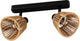 Eglo keelby spot - e14 - 30 cm - noir marron naturel - papier - inclinable