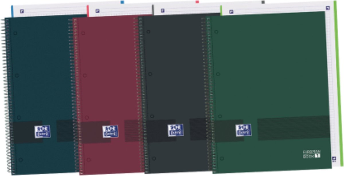 Oxford cahier livre européen écrire effacer bleu a4 80 feuilles 5 pièces