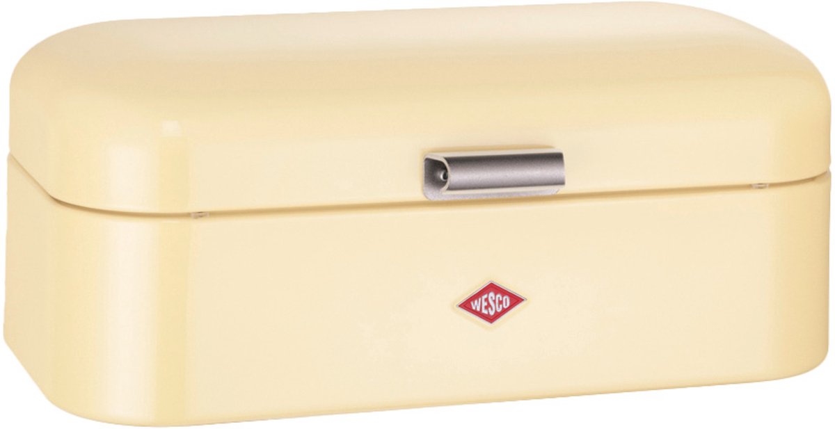 Boîte à pain Wesco Grandy | 10 litres - taille l | métal - amande | rangement cuisine