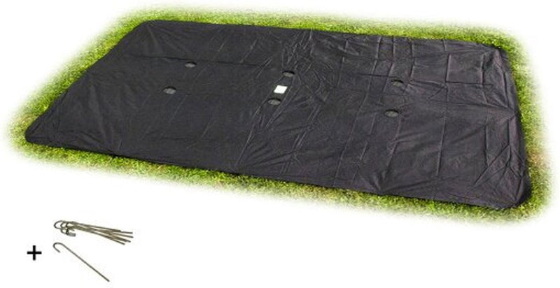 Exit toys exit housse de trampoline au sol 244x366cm - housse de protection trampoline - résistante aux intempéries - rectangulaire - bâche