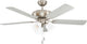 Plafonnier Eglo las palmas avec ventilateur - 132cm - durée de vie plus longue - gris