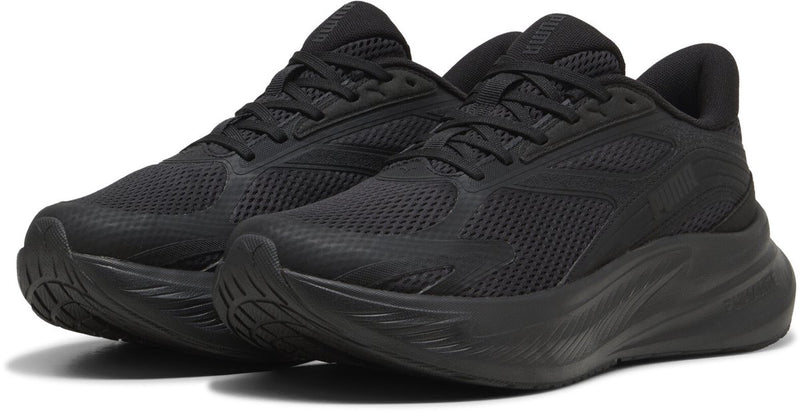 Puma maxstride lite ls chaussures de sport unisexe - blanc chaud-argent brouillard-gris souris-gris maussade