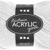 Fil acrylique, blanc, 50gr, 80m