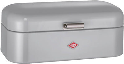 Boîte à pain Wesco Grandy | 10 litres - taille l | métal - gris | rangement cuisine