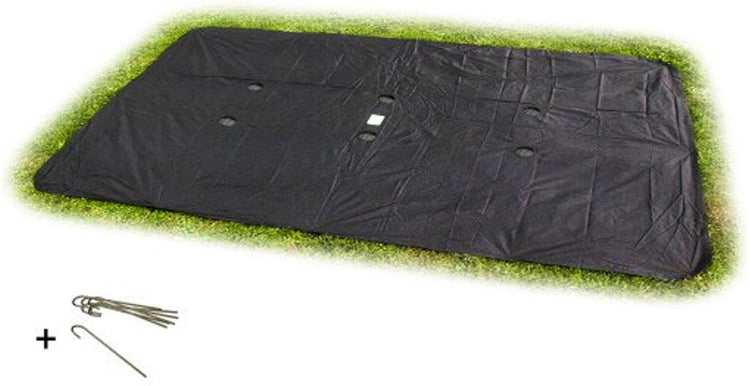 Exit toys exit housse de trampoline au sol 244x366cm - housse de protection trampoline - résistante aux intempéries - rectangulaire - bâche