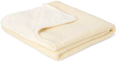 Couverture de berceau tricotée Little Dutch - polaire - blanc - essentiels