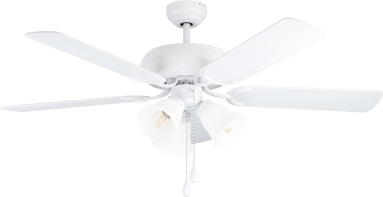 Plafonnier Eglo las palmas avec ventilateur - 132cm - durée de vie plus longue - blanc