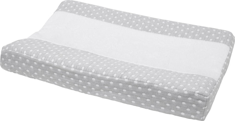 Housse de matelas à langer Meyco baby little dots - gris - 50x70cm