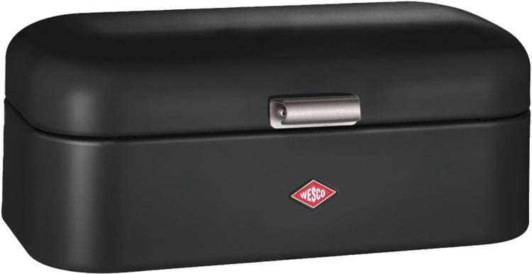 Boîte à pain Wesco Grandy | 10 litres - taille l | métal - noir mat | rangement cuisine