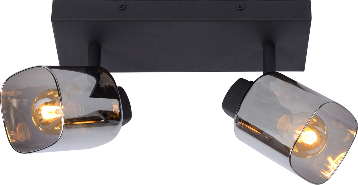 Lucide alion - spot de plafond (plafonnier) - 2xe14 - noir