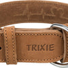 Trixie Collar chien rustique gras cuir cardiaque brun