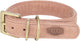 Chien de collier trixie rose en cuir pur