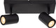Lucide amigo - spot de plafond (plafonnier) - 2xgu10 - noir