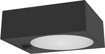 Applique d'extérieur Eglo Darfano - capteur - solaire - 14,5 cm - noir - dimmable