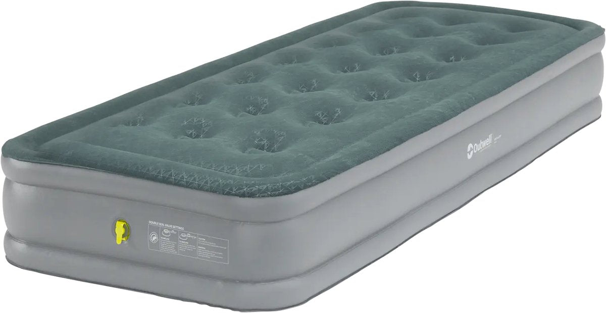 Outwell excellent matelas pneumatique simple gris 200 x 80 x 30 cm