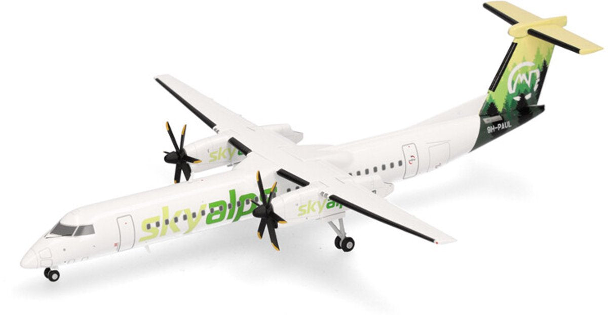 Herpa bombardier q400 ciel alpes 9h-paul