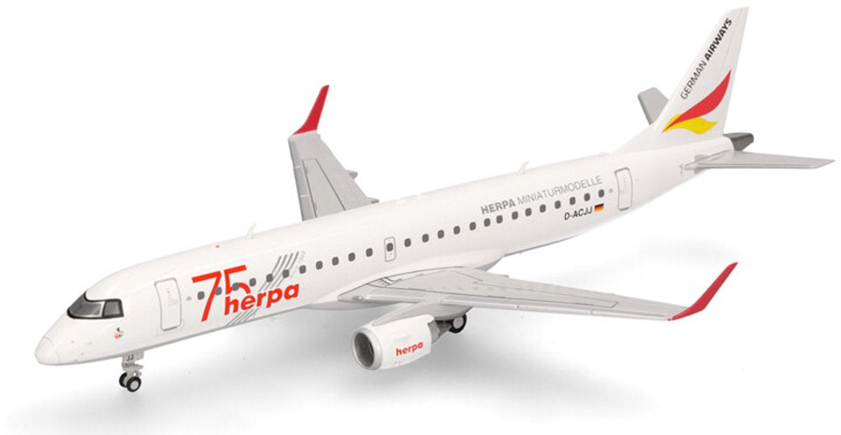 Herpa embraer e190 voies aériennes allemandes 75 ans