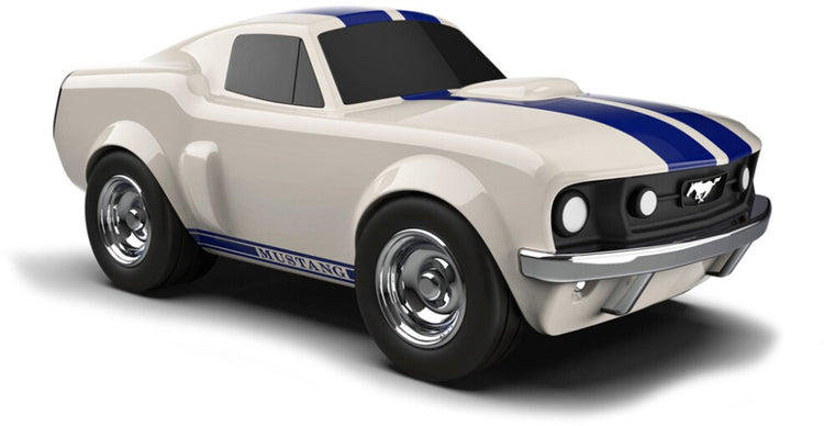 Voiture jouet Baghera - Ford Mustang blanche - 19x9,5x7,5 cm - dans un coffret cadeau - 3 ans
