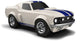 Voiture jouet Baghera - Ford Mustang blanche - 19x9,5x7,5 cm - dans un coffret cadeau - 3 ans