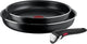 Tefal ingenio easy cooking clean - set de casseroles - 3 pièces - ne convient pas à l'induction - empilable - poignée amovible
